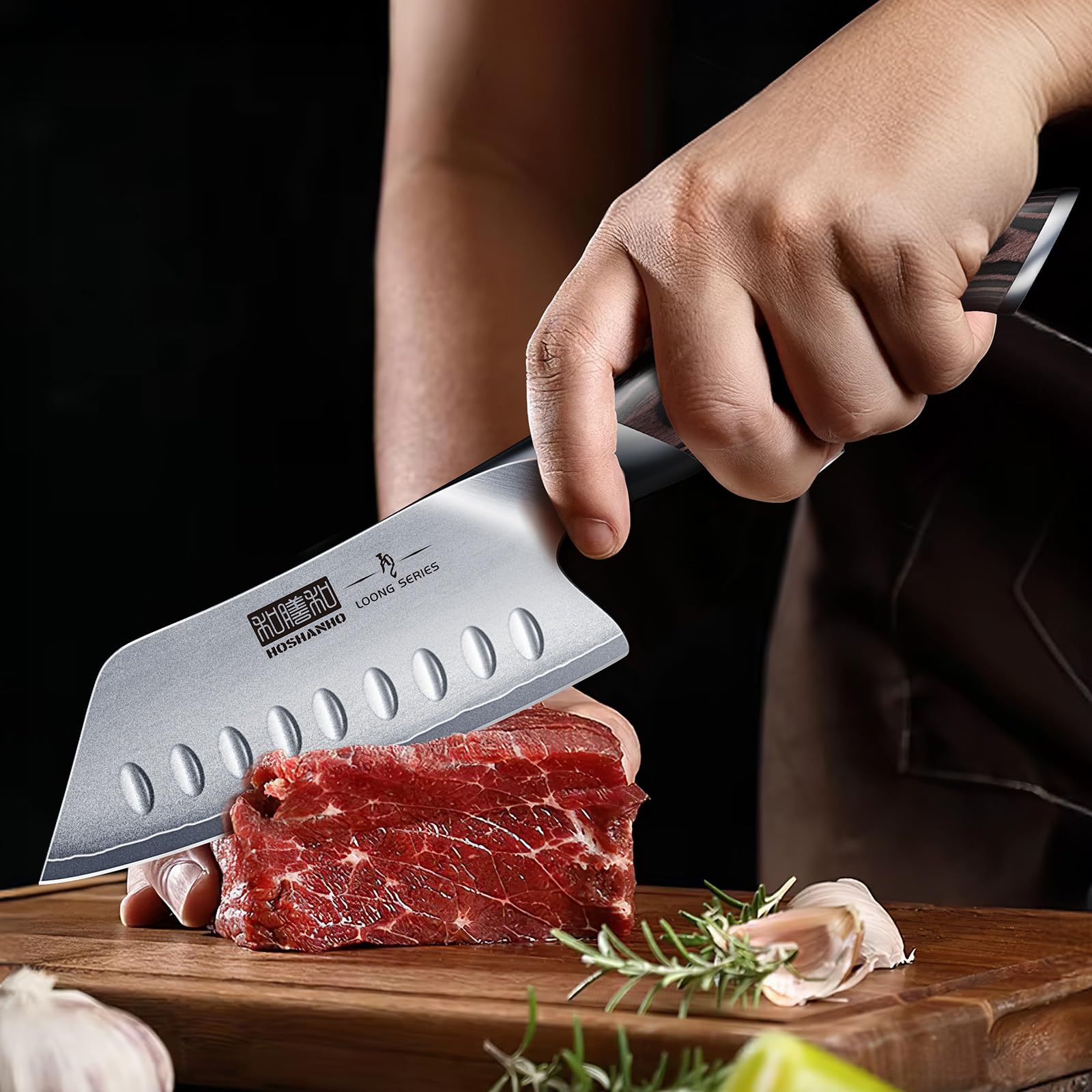 HOSHANHO 5 Inch Japanese Chef Knife, Ultra Sharp Kitchen Santoku Knives — Amazon image 5
