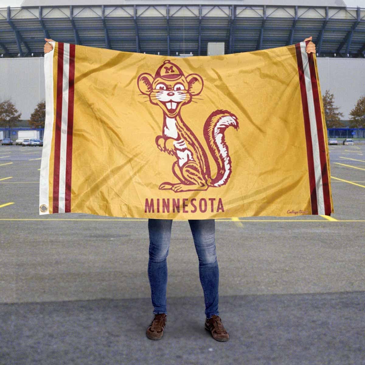 Minnesota Gophers Vintage Retro Throwback 3x5 Banner Flag - Image 5