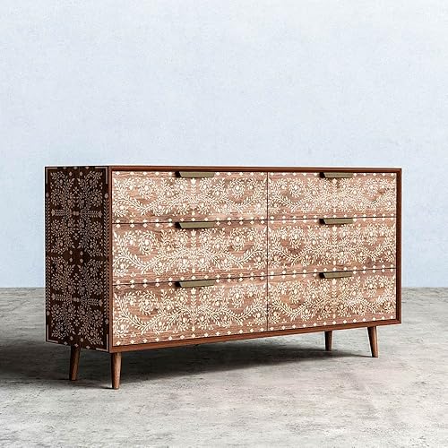 Miniatura 4 de Plantilla de incrustaciones de hueso Raja, diseños de incrustaciones de hueso para cambio de imagen de muebles (pequeño)