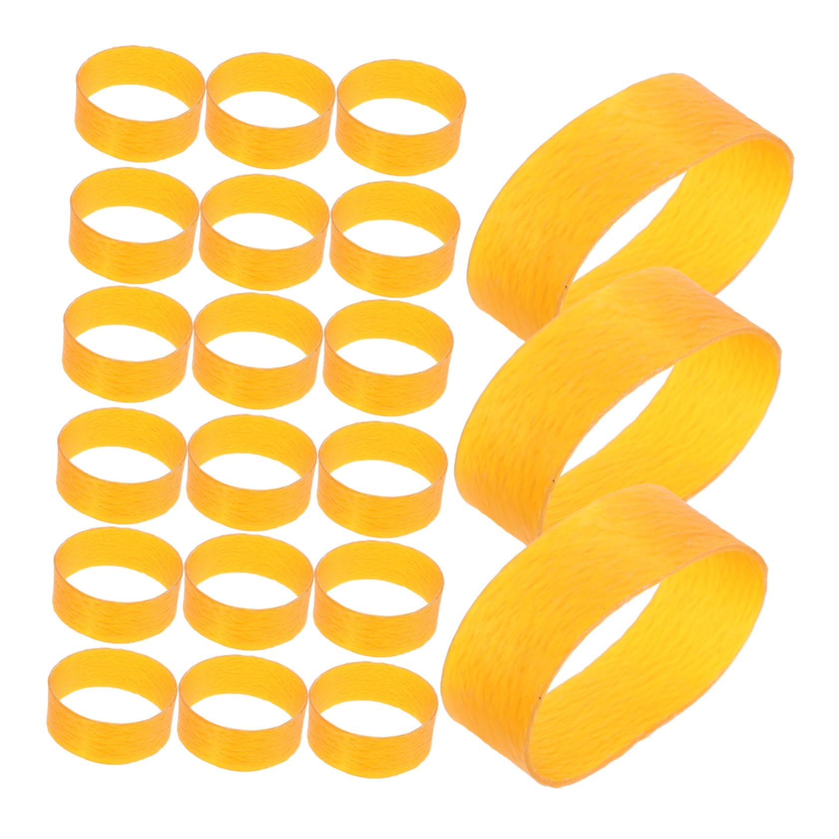 OSALADI 3 Set Elastico ispessato dovere bande di resistenza in movimento bande elastiche potere elastici larghi resistenti elastici di sopravvivenza gomma da cancellare Giallo