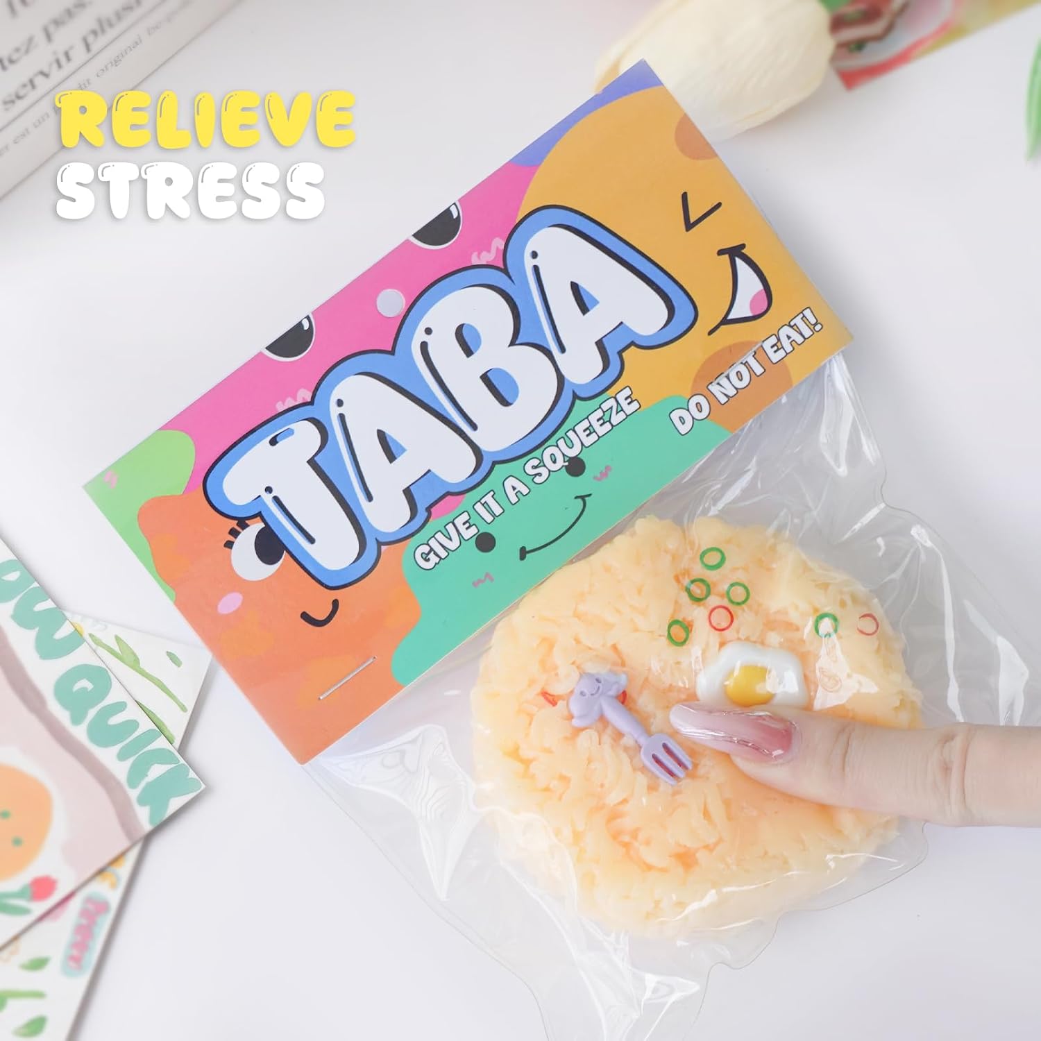 Taba Squishy Toys,Valentines Cat Paw Cute Kawaii Squeeze Toys ,Sticky Squishy Fidget Toys Silicone Squeeze Toy for Stress Relief,Cute Soft Toys,Best Valentines Gift for Anniversary