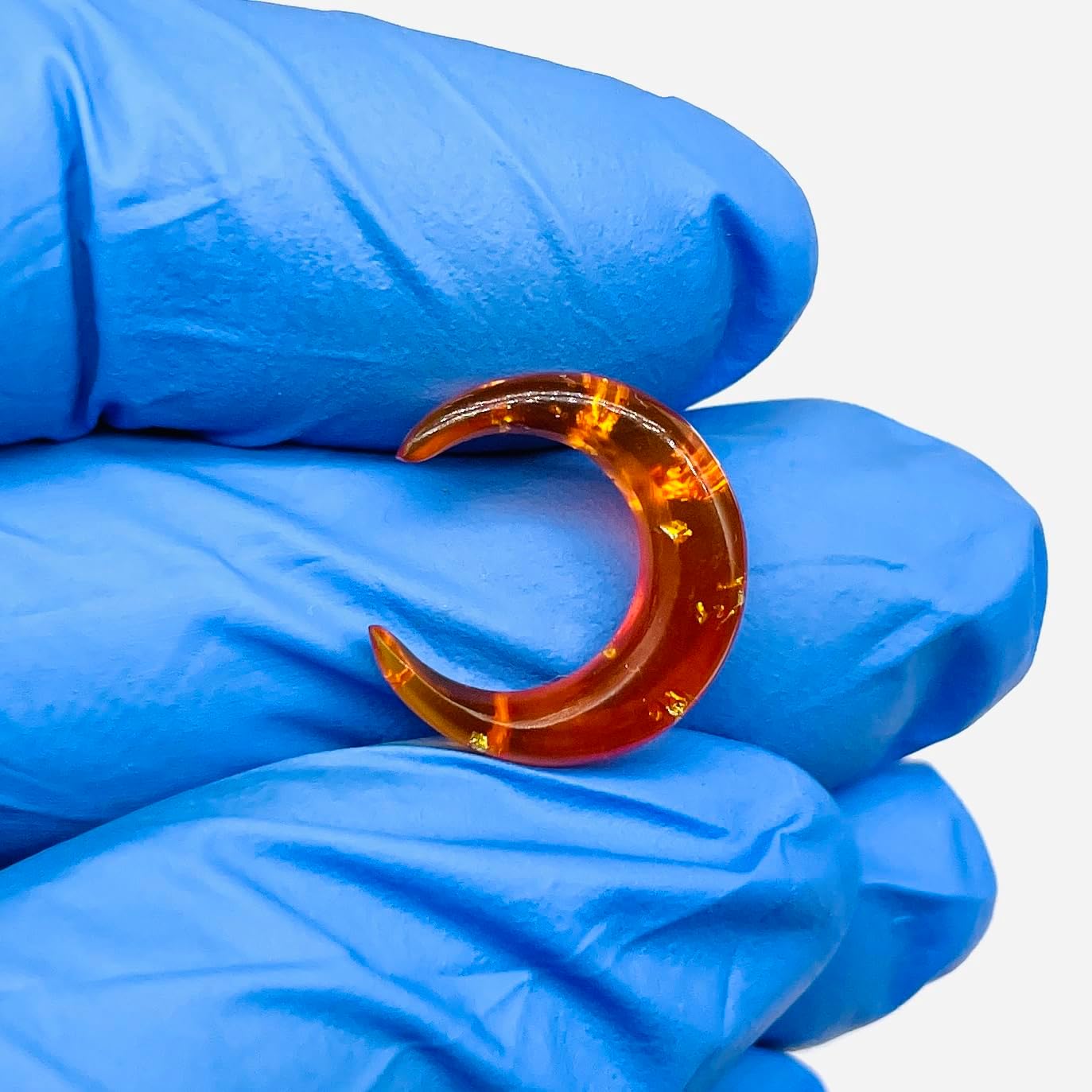 Handmade Amber Stone Tribal Septum Crescent Pincher | Stone Body Piercing Jewelry | Boho Ethnic Septum Ring for Men & Women