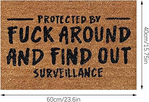 Miniatura 3 de Felpudo de bienvenida de 15.7 x 23.6 pulgadas, tapete antideslizante para interiores y exteriores, alfombra de porche delantero, alfombra de
