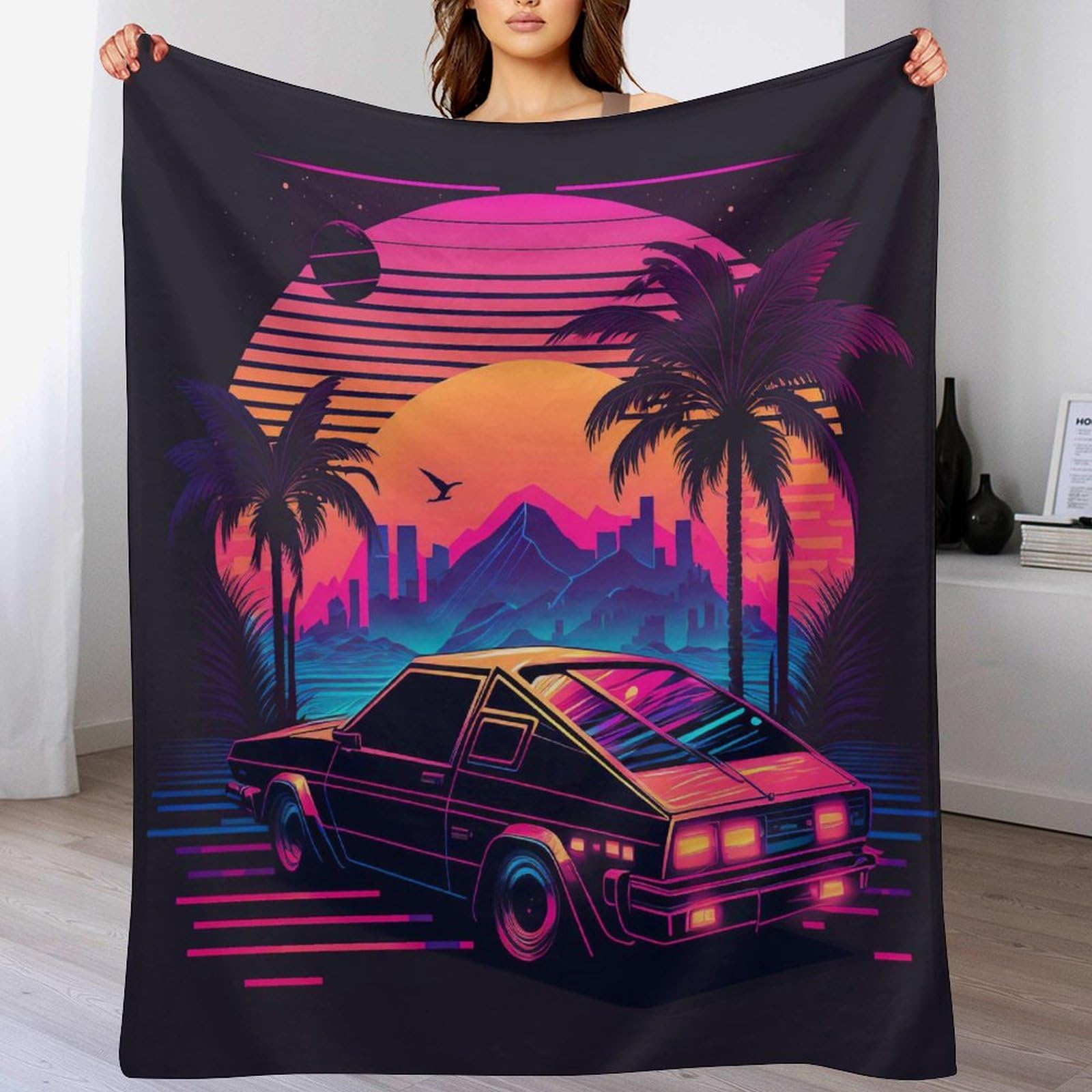 Couverture douce flannel anti-froid plaid voiture et lit enfant