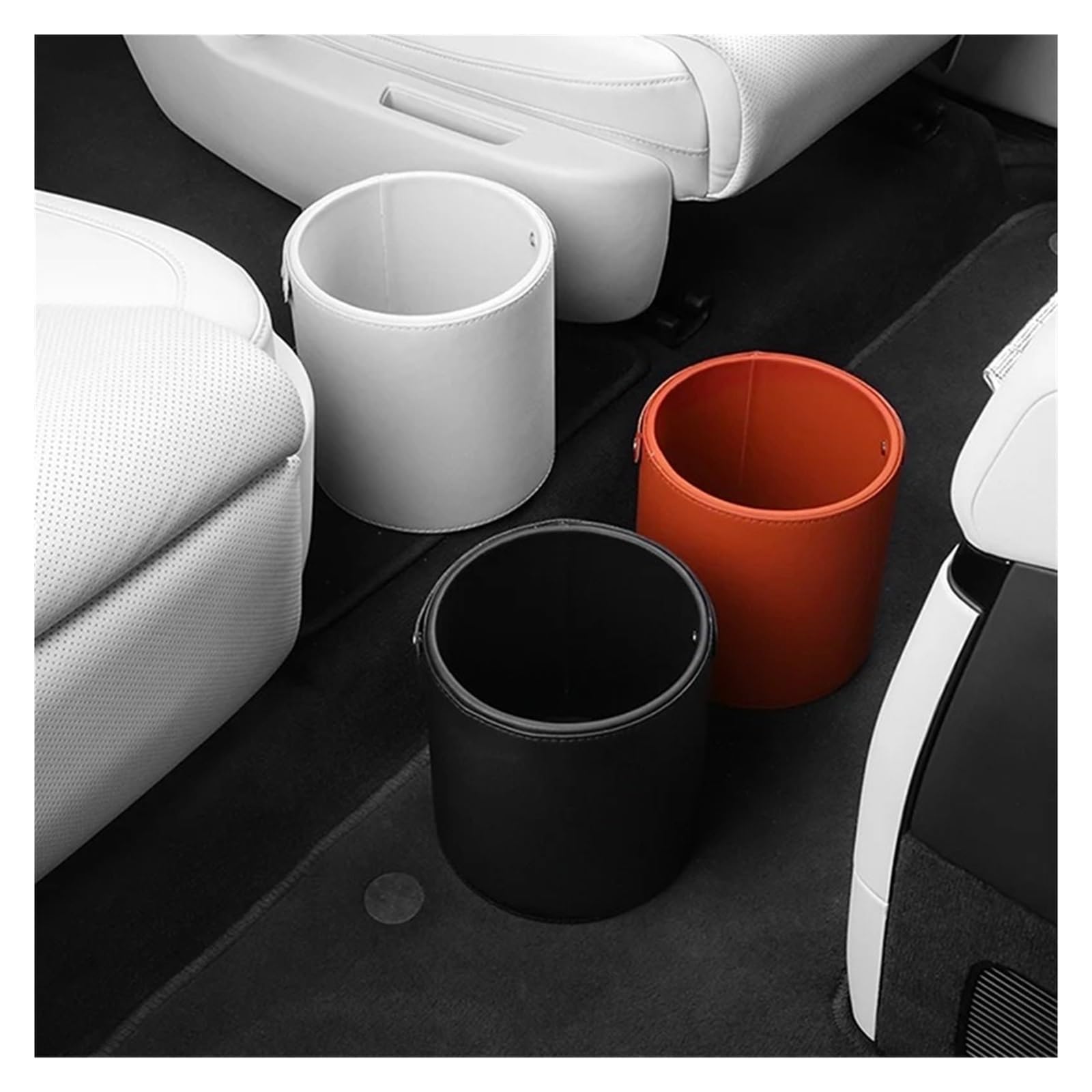 Auto Mülleimer Für Leading Ideal LiXiang L7 L8 L9 Auto-Mülleimer-Innenraum-Aufbewahrungsbox-Zubehör Abfallbehälter Autos(White)