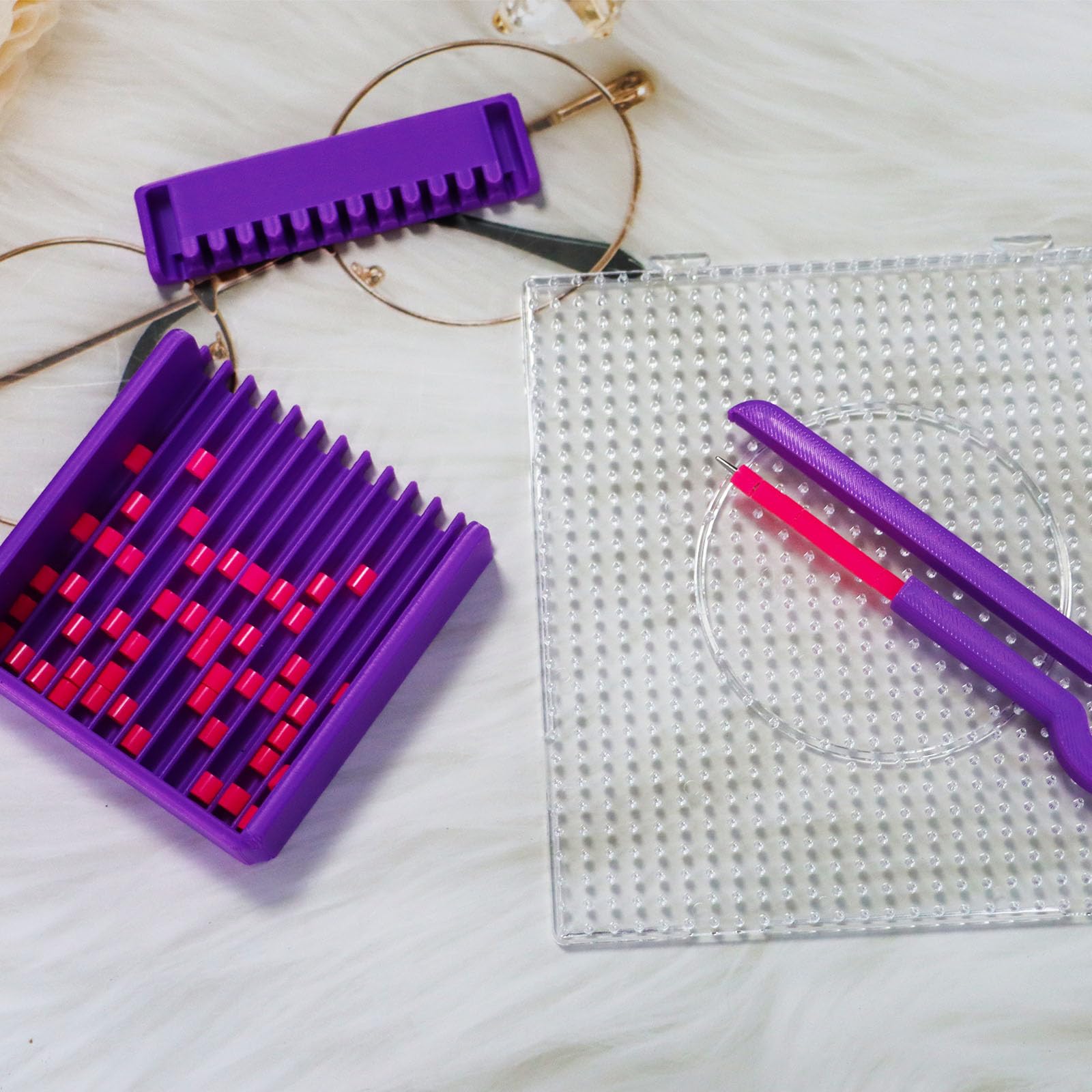 Fusible Bead Pince à épiler Et Plateau D'alignement à Double