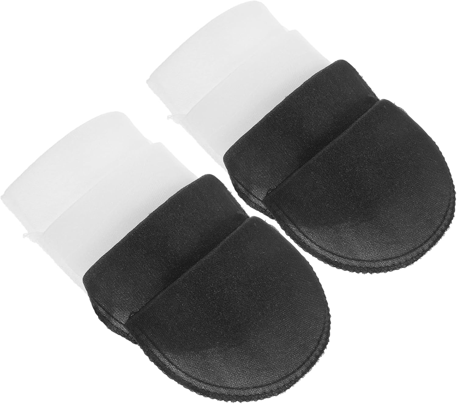 4pairs Shoulder Pads for Sewing Lightweight Sponge Shoulder Enhancers for Men Women Coats Jackets Skin-friendly Washable and Foam Cushion Pads Black White