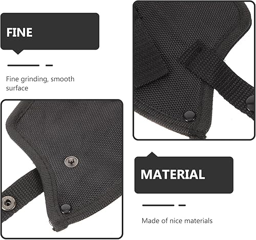 Miniatura 7 de Hacha de hacha de hacha cubierta protectora de hacha protector de hacha para acampar al aire libre senderismo negro