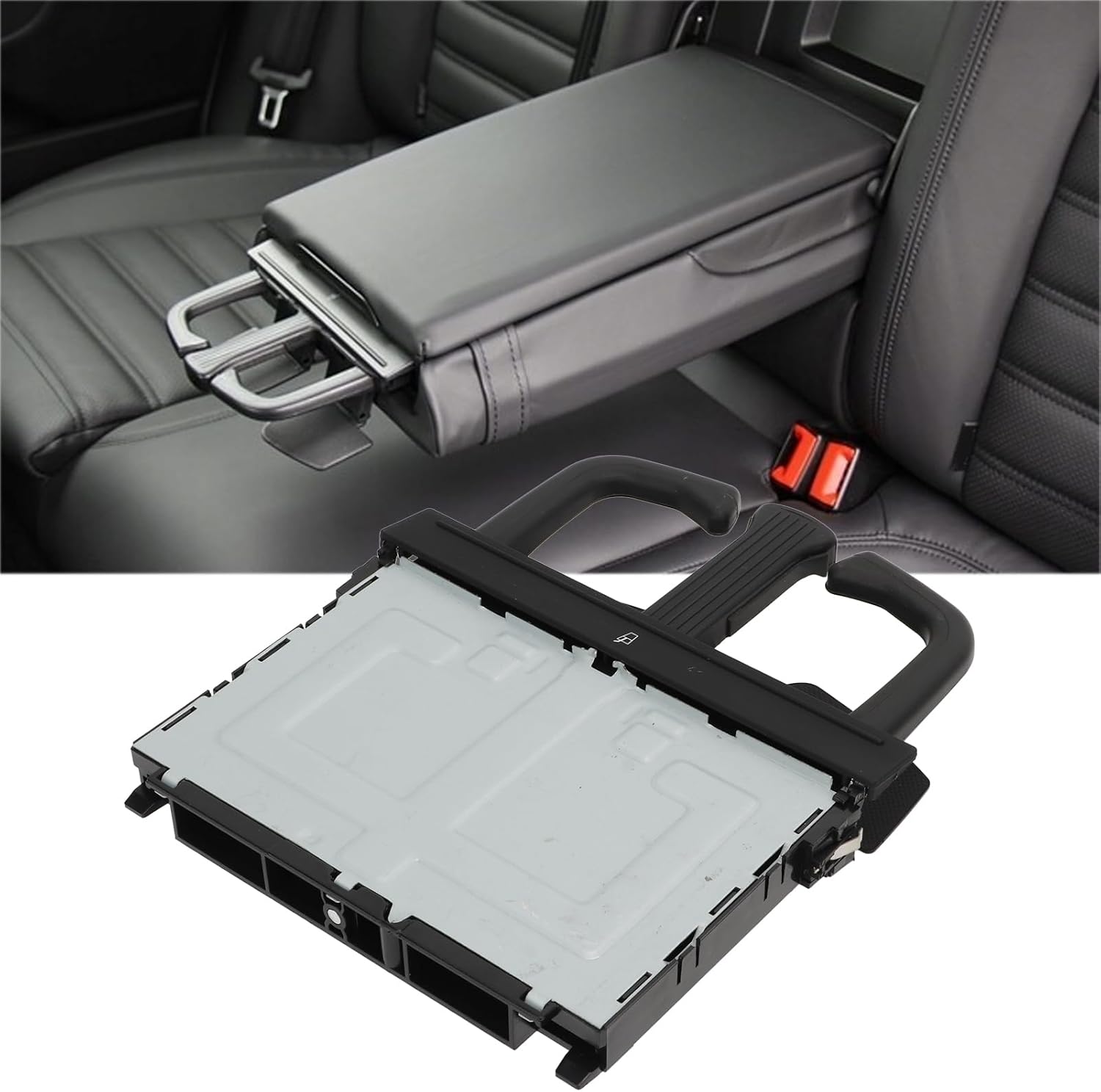 Car Back Seat Cup Holder, Rear Seat Armrest Beverage Cup Holder, Auto