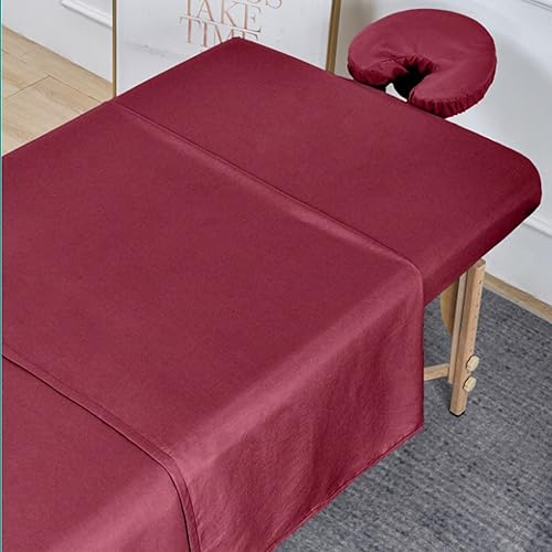 Miniatura 8 de MRJ Juego de sábanas de masaje de microfibra suave de 3 piezas, para mesas de masaje, incluye sábana encimera de masaje, sábana bajera ajustable de