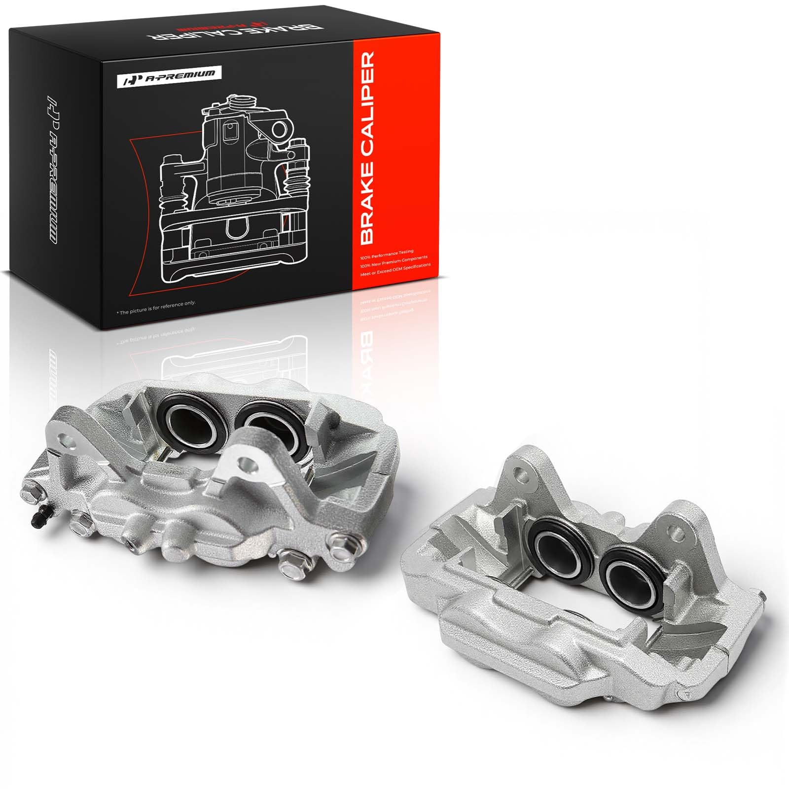 A-Premium Front Left and Right Side Disc Brake Caliper with Bracket
