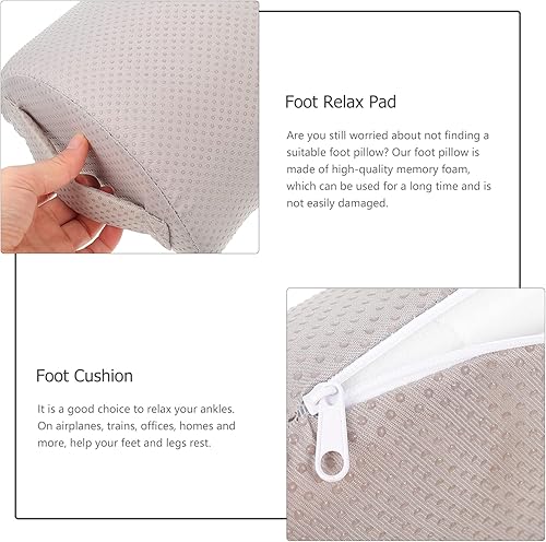 Miniatura 5 de Healifty Reposapiés para debajo del escritorio en el trabajo y los juegos, taburete de espuma viscoelástica debajo del escritorio, diseño