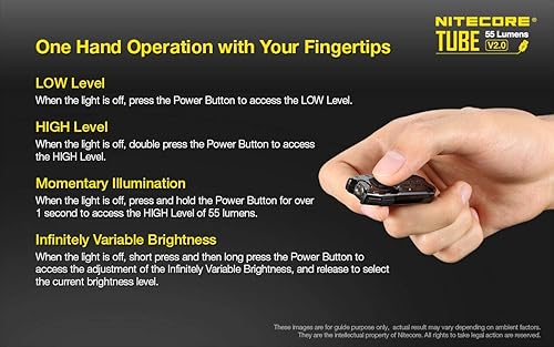 Miniatura 5 de Nitecore Unisex Tube V2 Schlüsselanhänger Licht