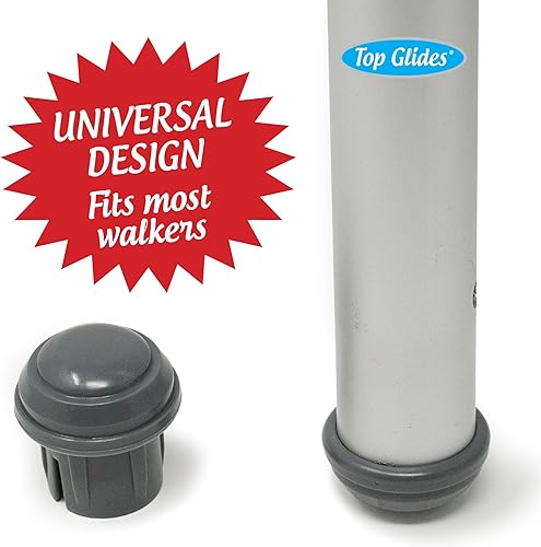 Miniatura 4 de Top Glides Gorras deslizantes duraderas de hongo - 1 par (gris)