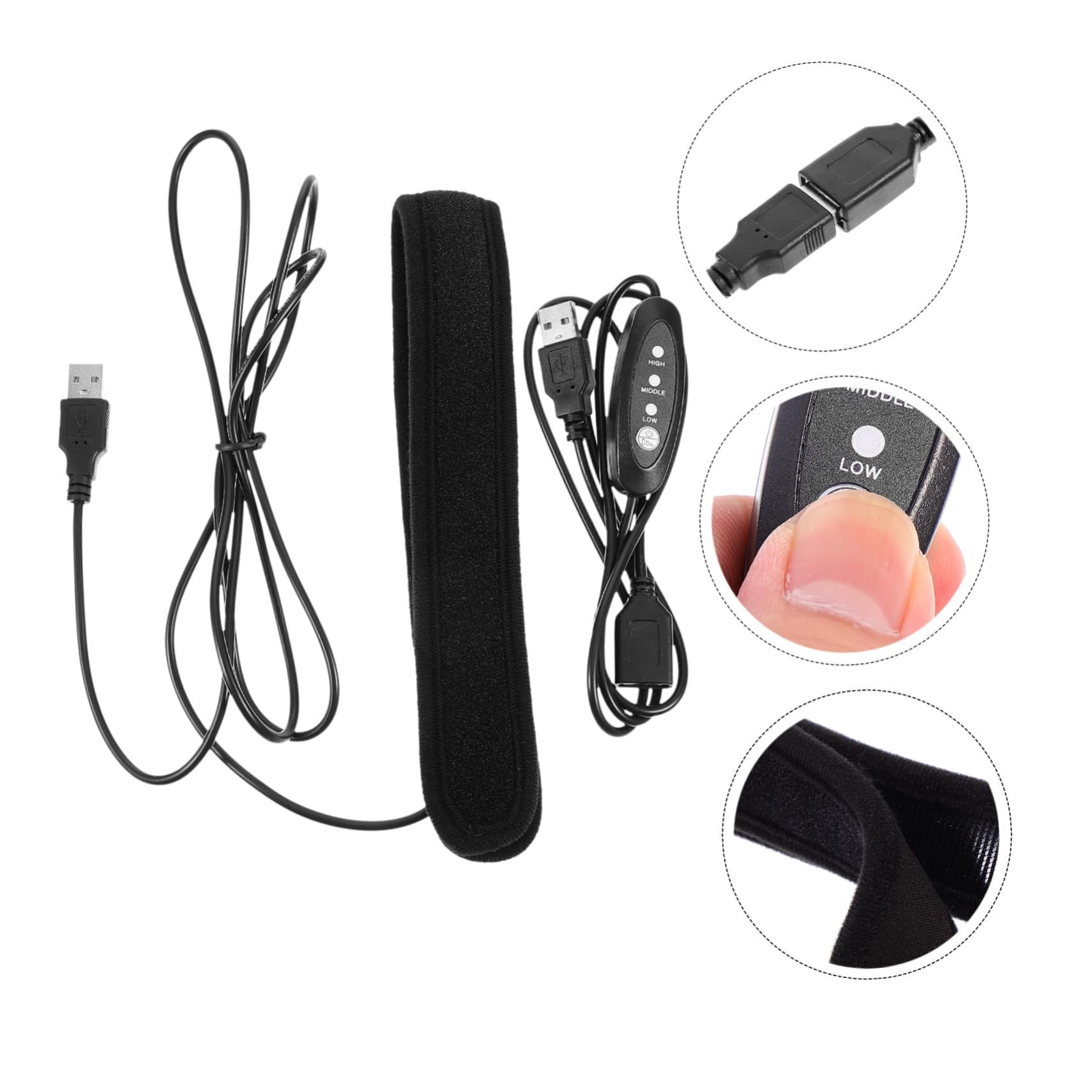Objektiv Heizstreifen USB Heizband: schwarz 42 00 cm Heizband Linsenwärmer ä Teleskop Kamera Tischdeko für Haushalt Küche und Bad Wohnzimmer Garten Büro