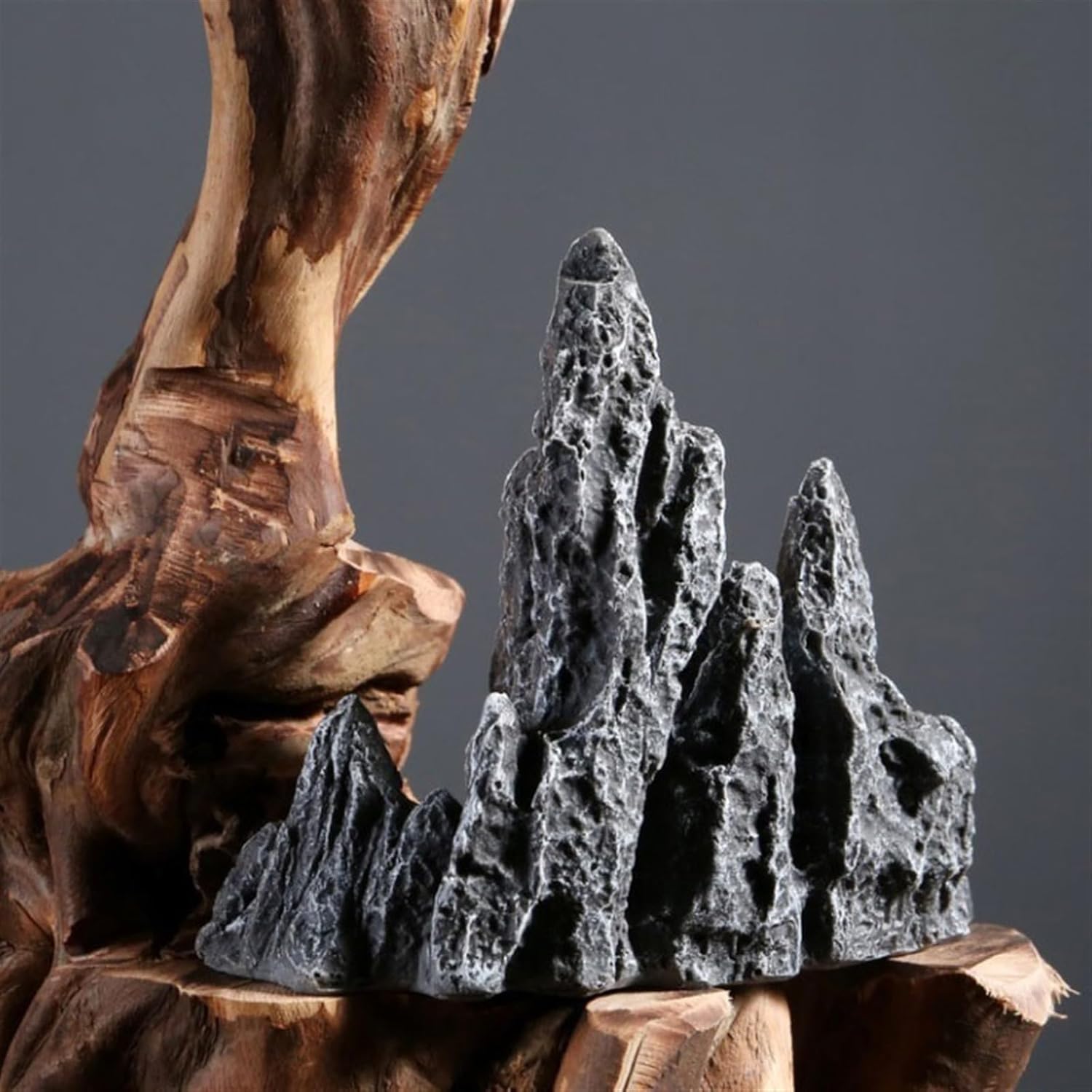 Artificial Tree Entrance Simulation Tree Decorative Ornaments Zen Feng Shui Bonsai High-Grade Fake Tree Greenery Decoration Artificial Plants Indoor