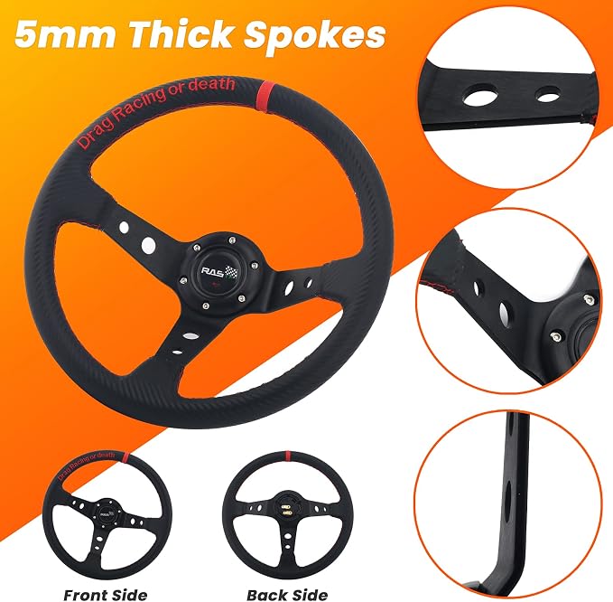 Volante de carreras 350mm para simulador RASTP miniatura 5