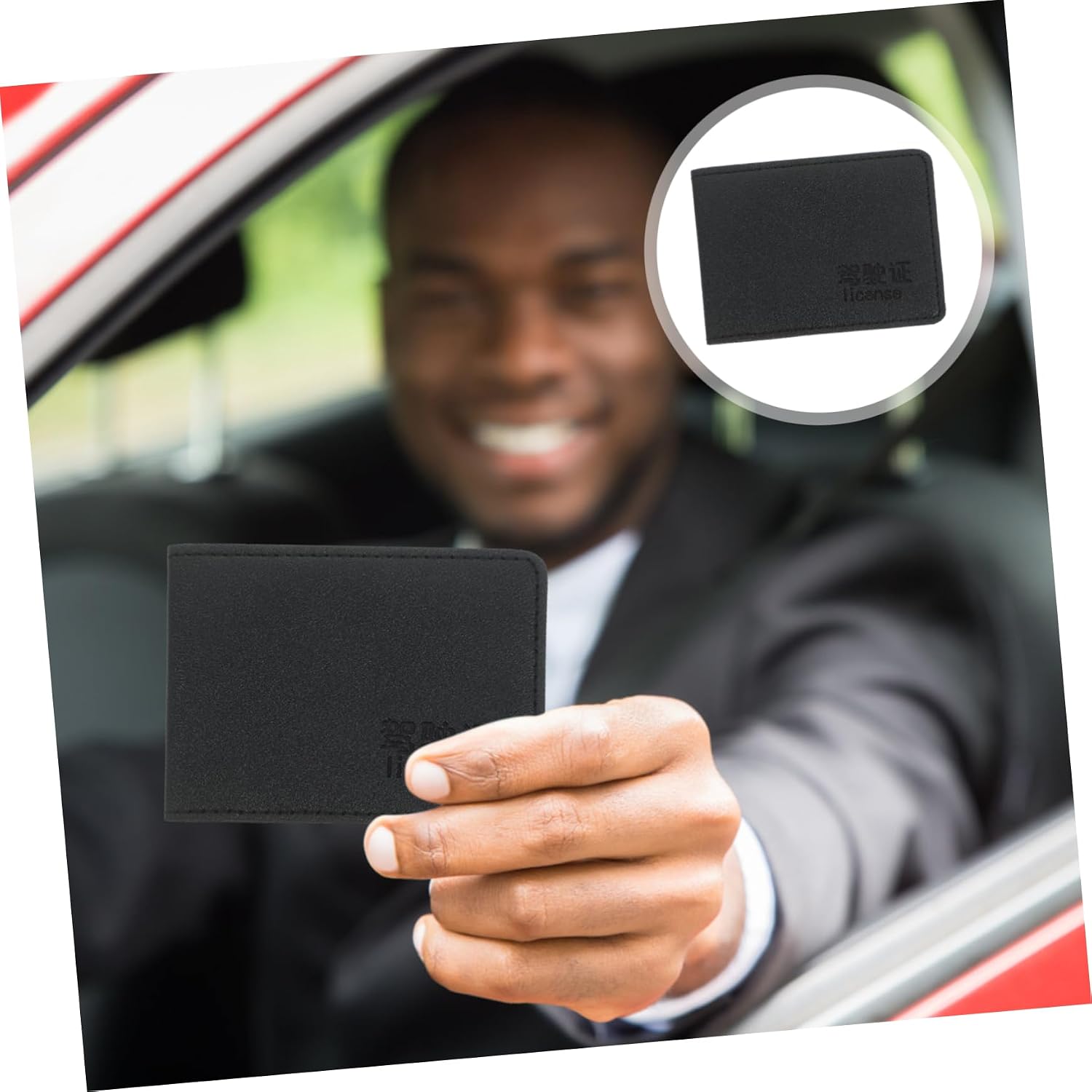 Gadpiparty 5Pcs PU Leather Driver License Holder Multiple Card Slots Waterproof Registration and Insurance Holder for Men and Women Compact Car Document Organizer