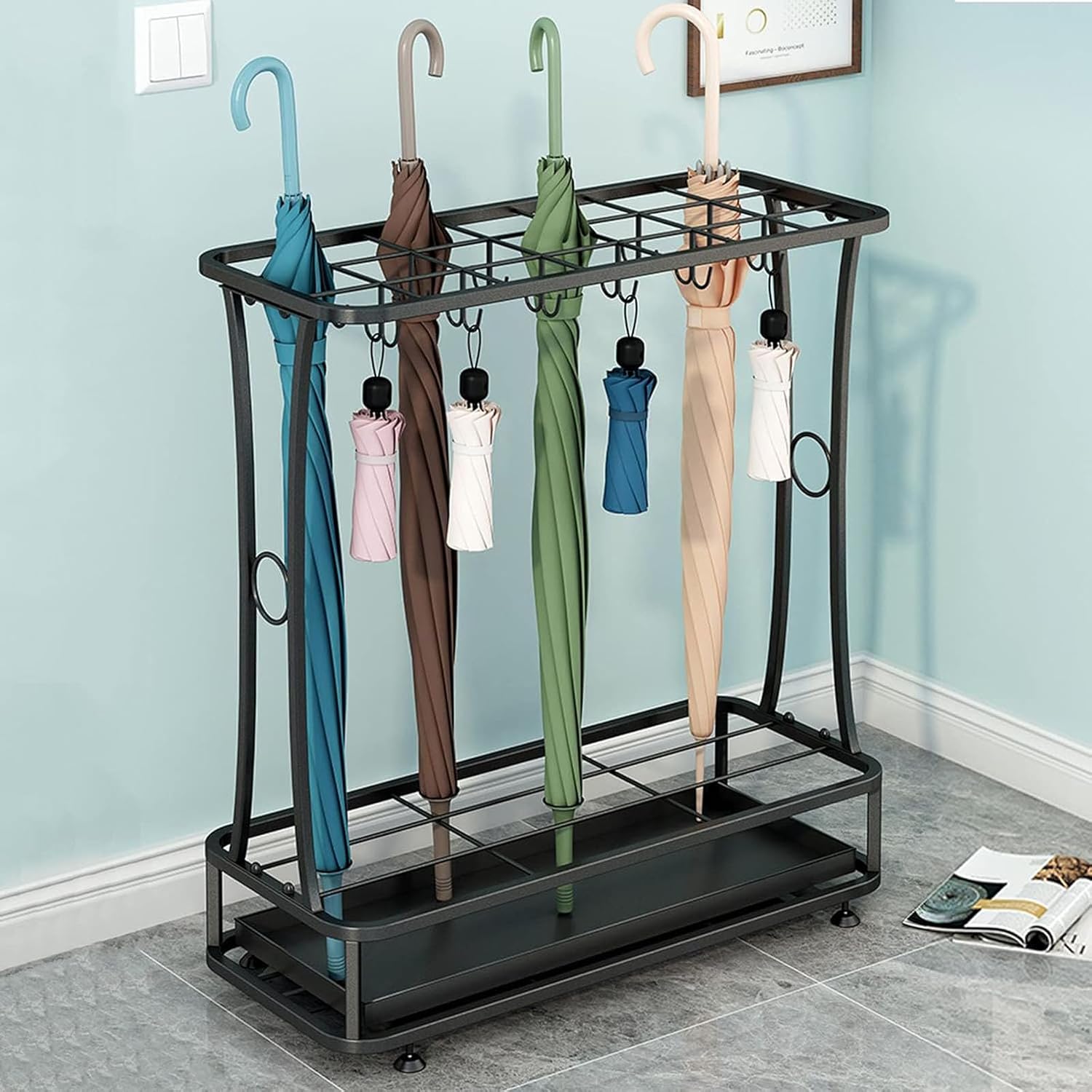 Umbrella Stand, Umbrella Pole Storage, Hallway Umbrella, Large Modern Umbrella Stand, Suitable for Corridors of Homes, Offices, Hotels
