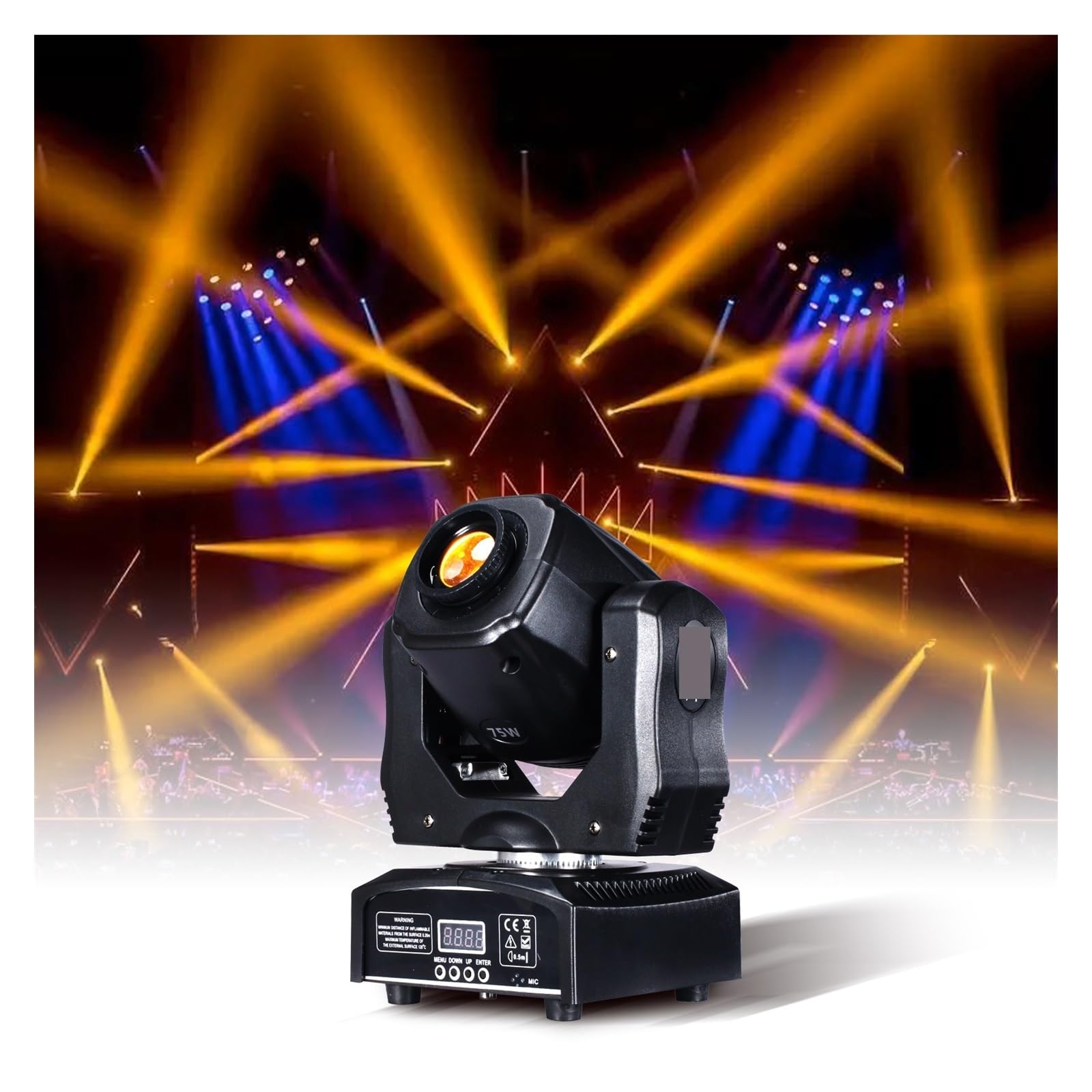 Teste Mobili, Faro da 75 W a testa e a LED Spot 65 for DJ Faretto con gobo ruota colorata Attrezzatura for discoteca(1pcs)