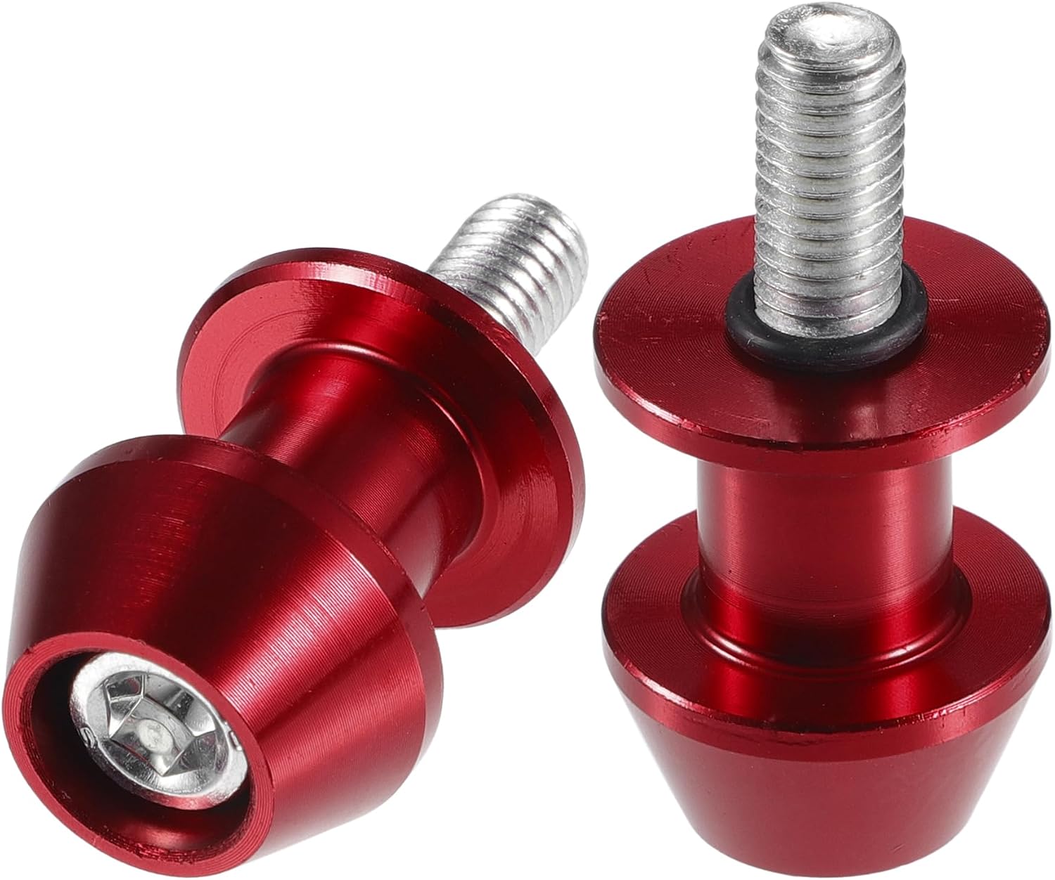 1 para wsporników wahacza, 8 mm M8 x 1,25 uniwersalne uchwyty wahacza CNC do motocykli z wytrzymałego stopu aluminium czerwony