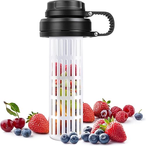 Vmini Tapa infusora de frutas, compatible con botella de agua deportiva de boca ancha Hydro Flask, tapa de repuesto para boca ancha HydroFlask,