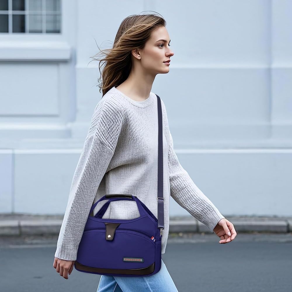 RuiDay Sac à Main Femme, Sacs à Main En Cuir Souple, Sacs à Bandoulière Hobo, Sac Fourre-Tout Vintage Tendance, Sac De Travail Femme Fourre Tout, Sacs Bandoulière (A - Café