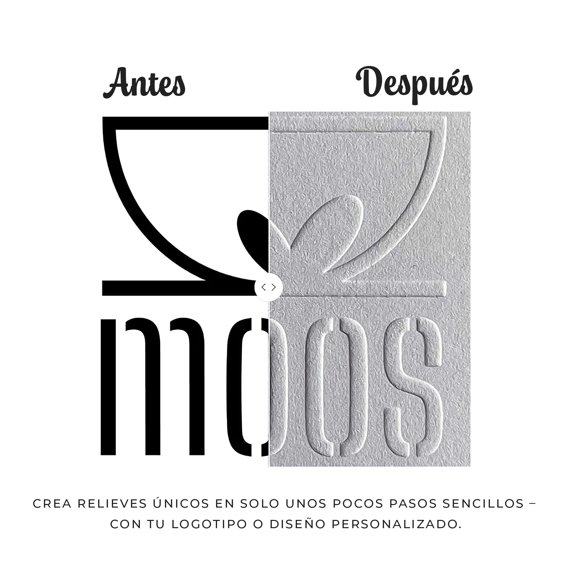 Sello en relieve personalizado – Pinza grabadora para papel con diseño propio – Ideal para invitaciones, regalos, papelería creativa y branding profesional (Portaplacas)