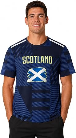 Mens National Soccer T-Shirt Short Sleeve Fan Shirt S-2XL