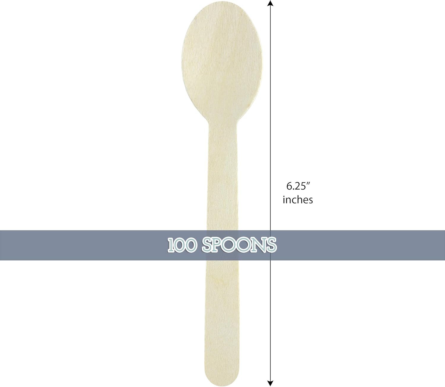 80% Off Discount Galashield Disposable Wooden Cutlery Set - 200 Piece Total - 100 Forks, 100 Spoons 6.3 Length Eco Friendly Biodegradable Compostable Wooden Utensils