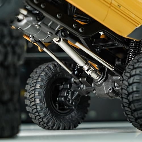 Miniatura 7 de INJORA Eje de transmisión de acero inoxidable - Eje de transmisión con orificio en forma de D para FMS FCX18 LC80 Actualización 118 RC Crawler