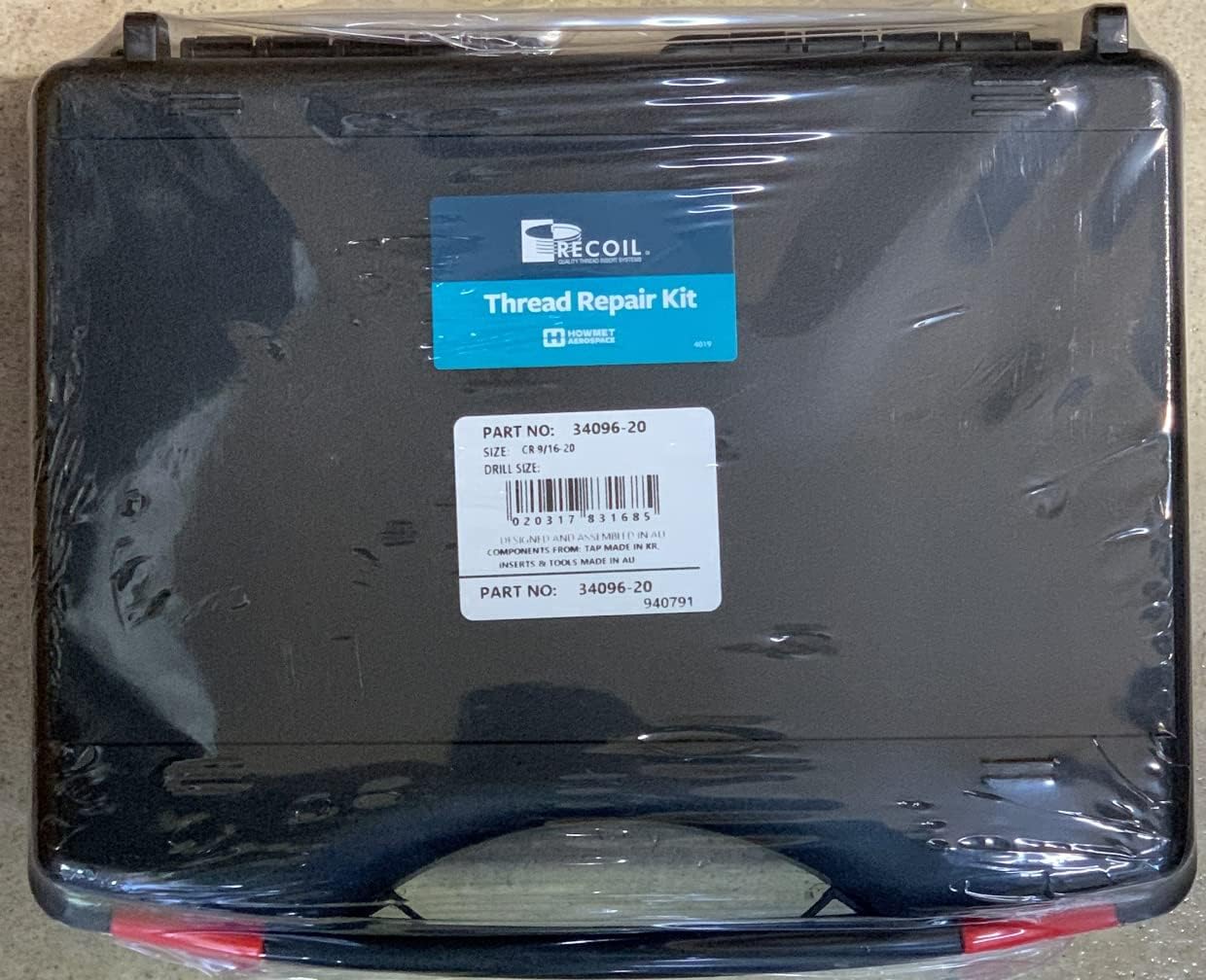 Recoil 34096-20 9/16-20 RH-LH Bicycle Thread Repair Kit