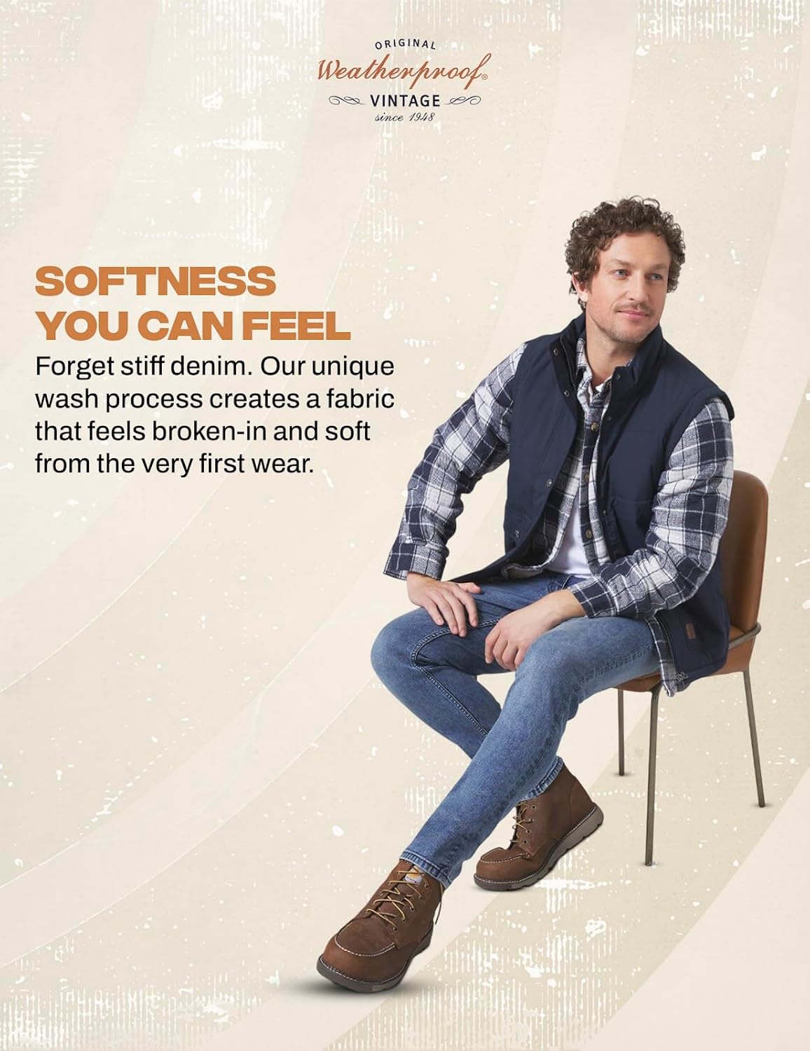 Weatherproof Vintage Mens Jeans Slim Fit - Super-Soft Stretch Denim Pants | Men's Straight Leg Jean with All-Way Stretch - Image 7