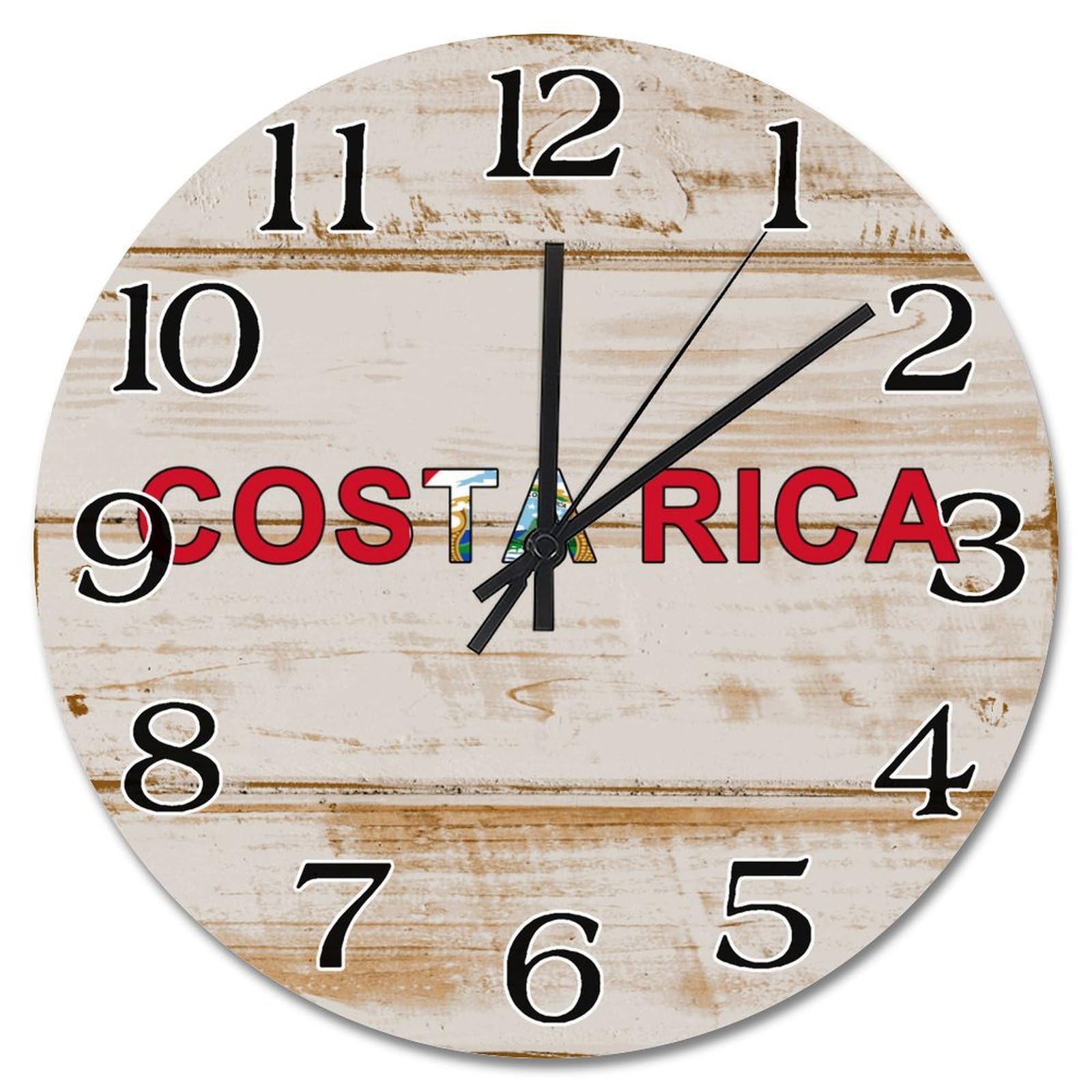 Horloge murale de ferme en bois silencieuse 38 cm déco vintage suspendre