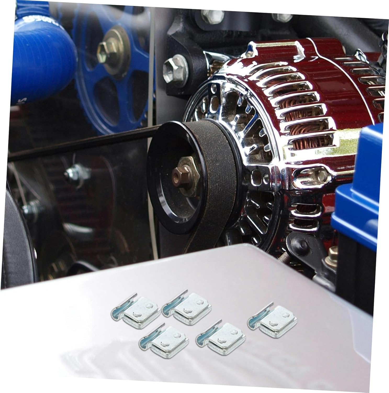 Cabilock Clip on Car Wheel Weights 100pcs Aluminum Alloy Tire Balance Blocks Heavy Duty Replacement for Improved Driving Safety