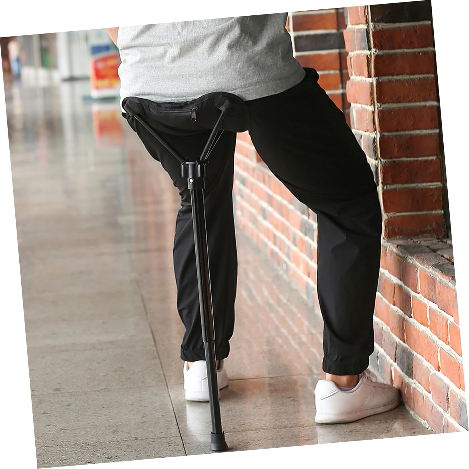 POPETPOP Lightweight Compact Portable Folding Stool Chair Versatile Outdoor Seat for Camping Hiking Concerts