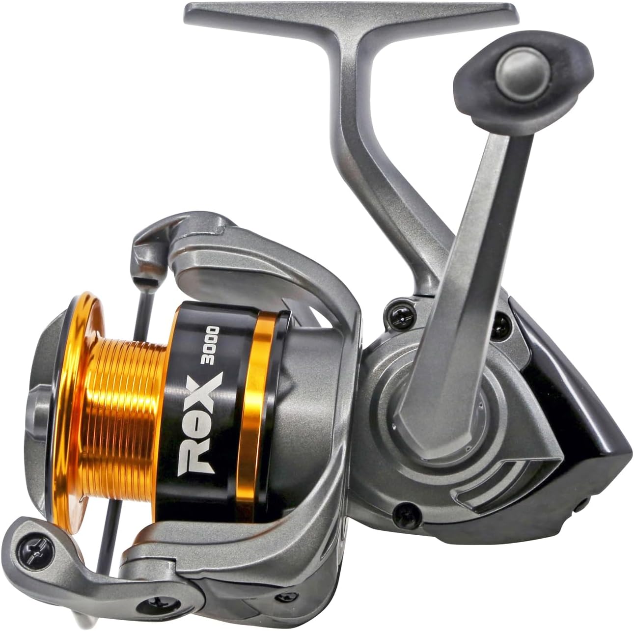 Okuma ROX Spinning Reel – Freshwater Fishing Reel with Multi-Disc Drag, Brass Pinion Gear, Corrosion-Resistant Frame & Aluminum Spool, ROX-3000A