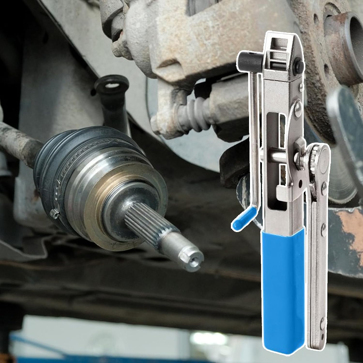Axle Boot - Clamp Tool Car Tightener with Ratchet, Steel Automotive Hose Pliers, Interactive Sturdy Heavy Duty Design, Perfect for Car Maintenance Vehicle Suspension Drive Shaft Repair