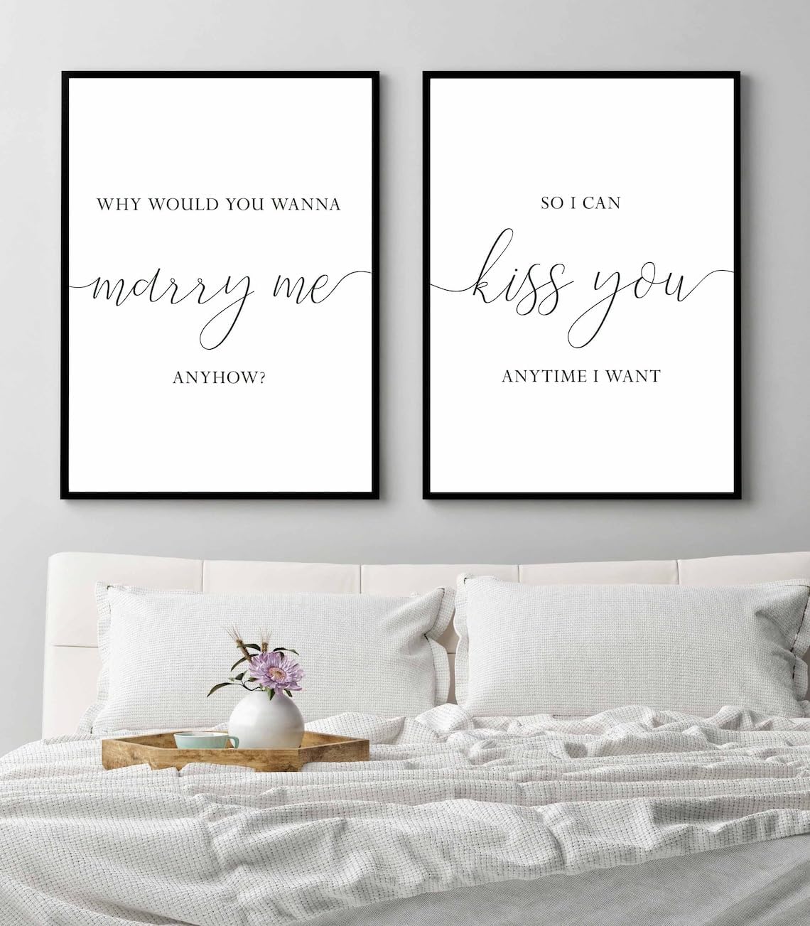 His Beauty Her Beast Posters Print Poster Couples Quote Wall Art Canvas Artwork Wall Decor Prints Painting Art Prints Picture Home Couple Bedroom Decoration No Frame