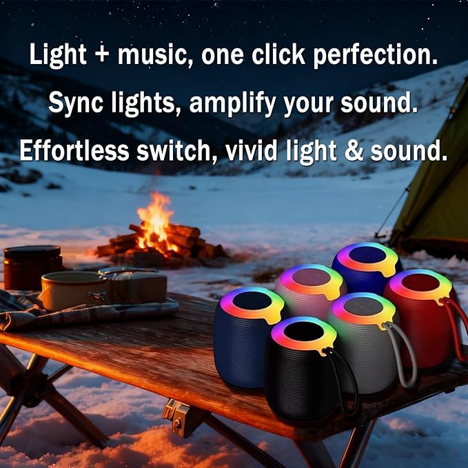 Chimenea Eléctrica Portátil Recargable con Sonido y Altavoz miniatura 7