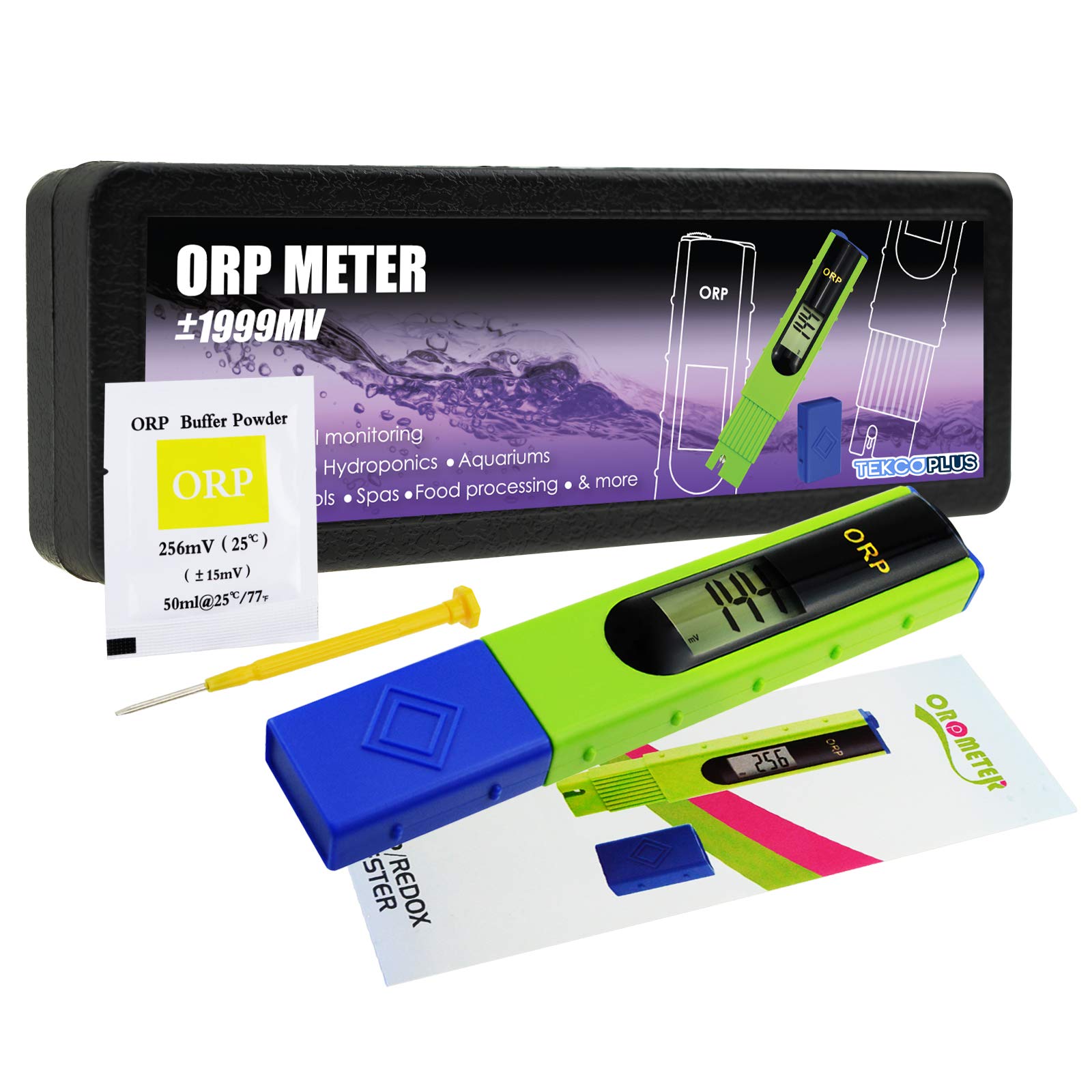 Testeur de potentiel d'oxydation, de type stylo numérique pour aquariums, piscines, systèmes de traitement de l'eau, aquaculture, spa