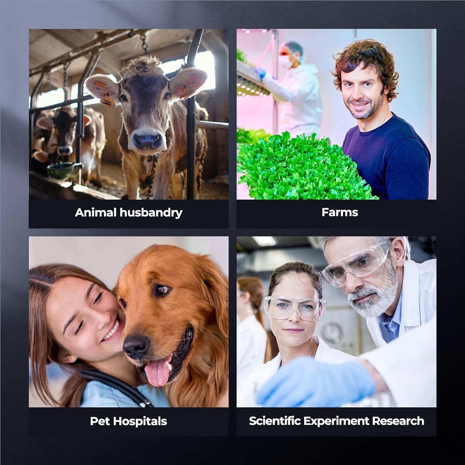 [Dual Power Supply] Vabiooth Lab Compound Binocular Microscope 40X-2500X Magnification, Two-Layer Mechanical Stage, 20mm Ultra Wide-Field 10X 16X and 25X Eyepieces, Dual Power Supply, Abbe Condenser