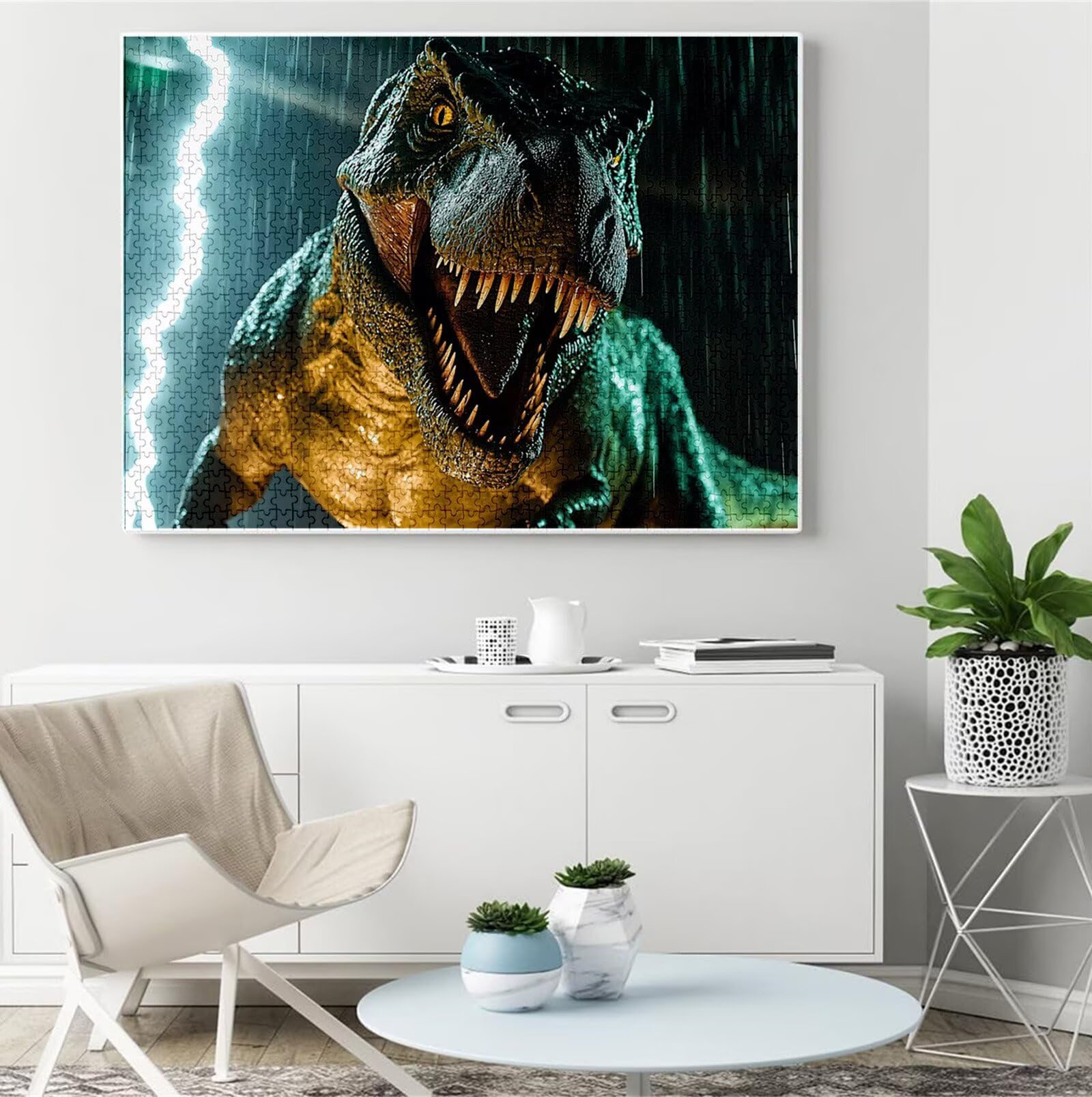 Puzzle dla dorosłych 2000 sztuk, zwierzę gra logiczna grafika dla dorosłych dinozaur twórcze hobby dekoracja DIY na Boże Narodzenie wystrój domu 100 x 70 cm B-2894