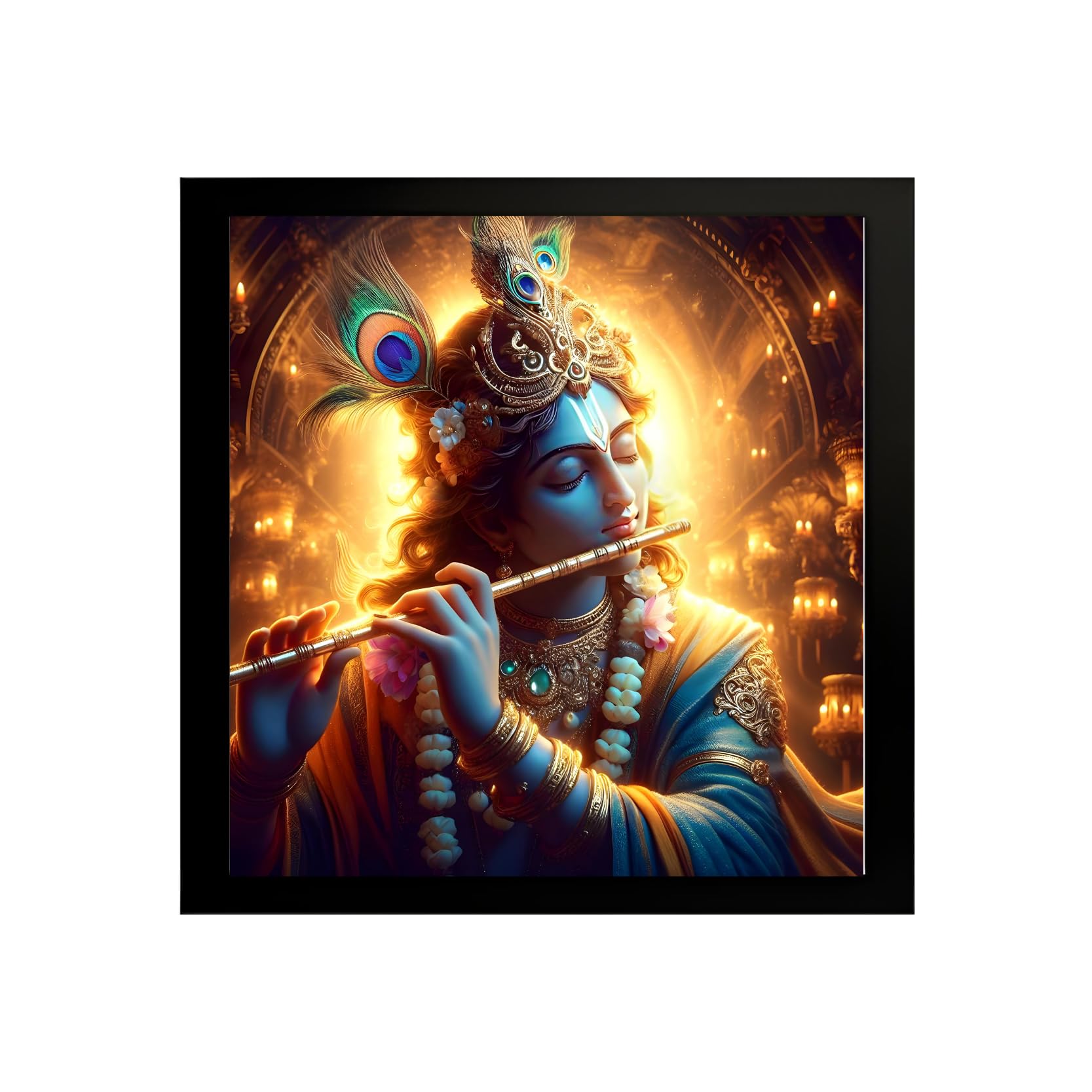 Frame House Shree Krishna Photo For Home And Bedroom Wall Decoration Of Size 14X14 Inches (35X35 Cm) With Acrylic Glass Frame, Square, Multicolor) (B0D4K7XF91) Amazon Price History, Amazon Price Tracker