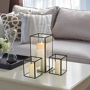 Amazon.com: Phosphor Small Hurricane Candle Holder Set of 3