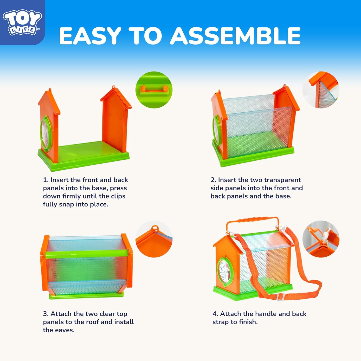 TOY Life Bug Catcher for Kids, Bug Catching Kit Kids Explorer Kit with Butterfly Net, Catching Tool, Tweezers, Magnifying Glass, Binoculars, Insect Catcher, Educational Outdoor Toys Kid Adventure Set