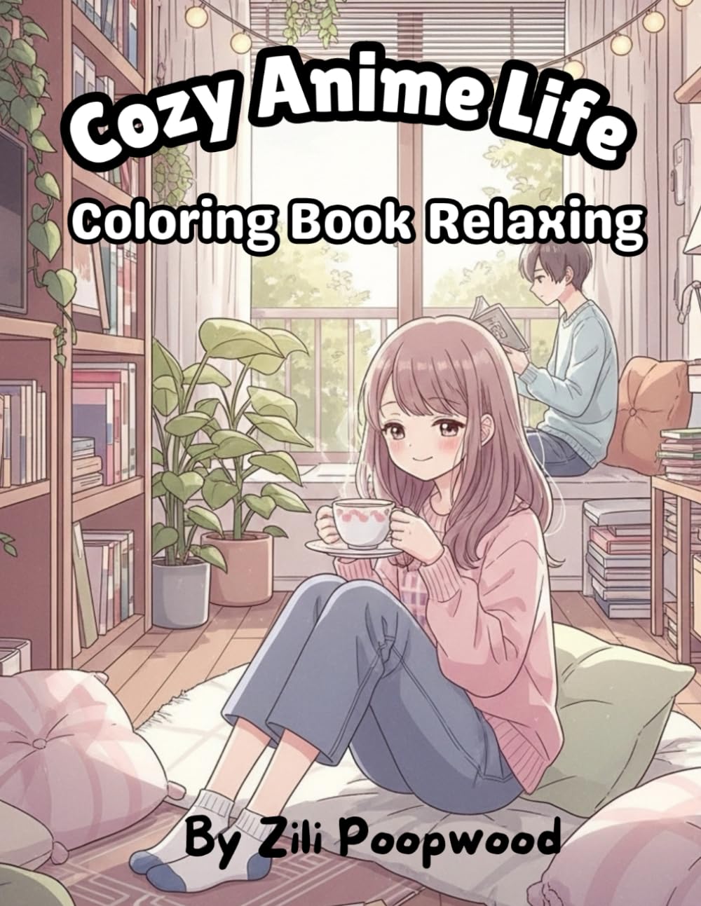 Cozy Anime Life: Coloring Book Relaxing
