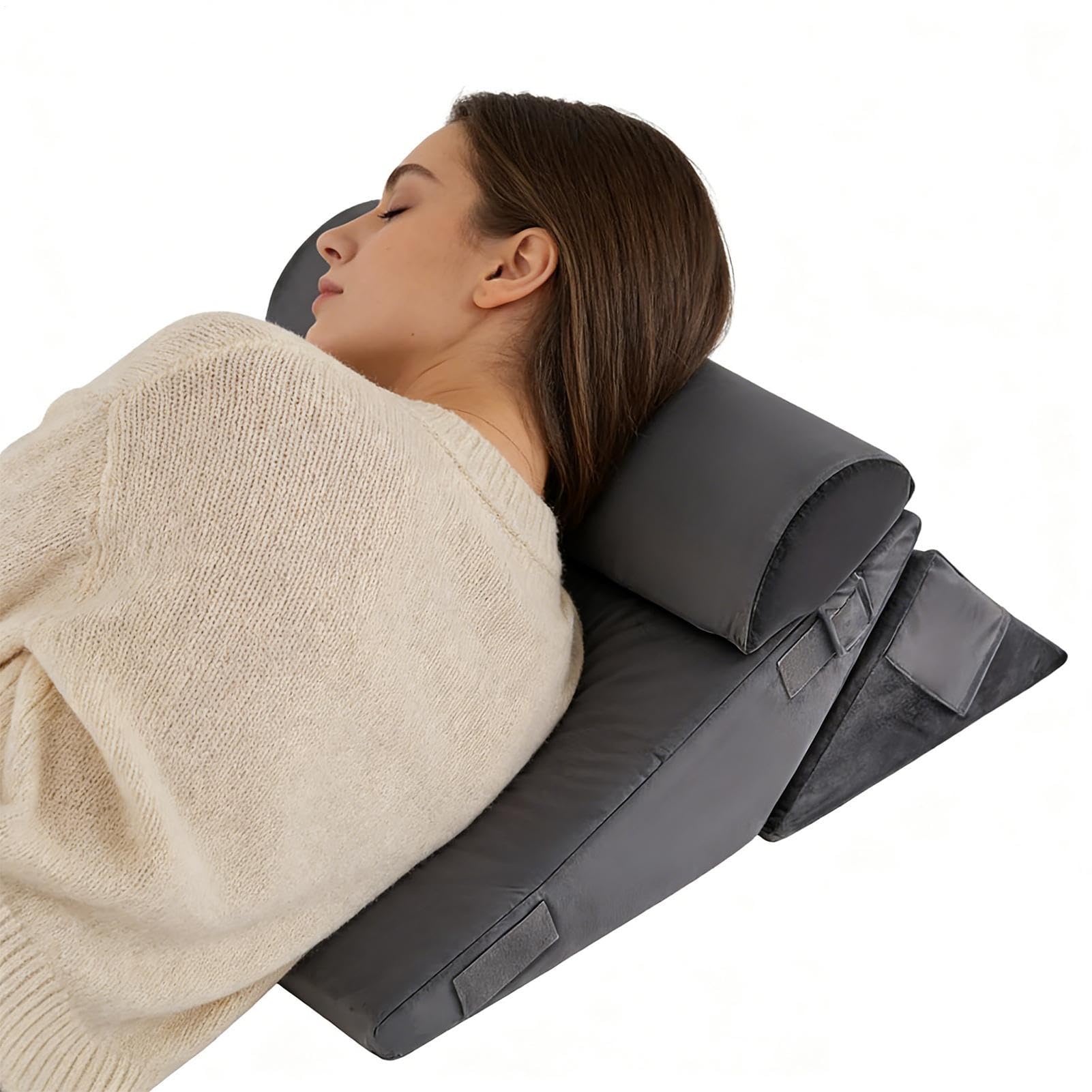 Coussin ergonomique réglable lit pour reflux grossesse et personnes âgées