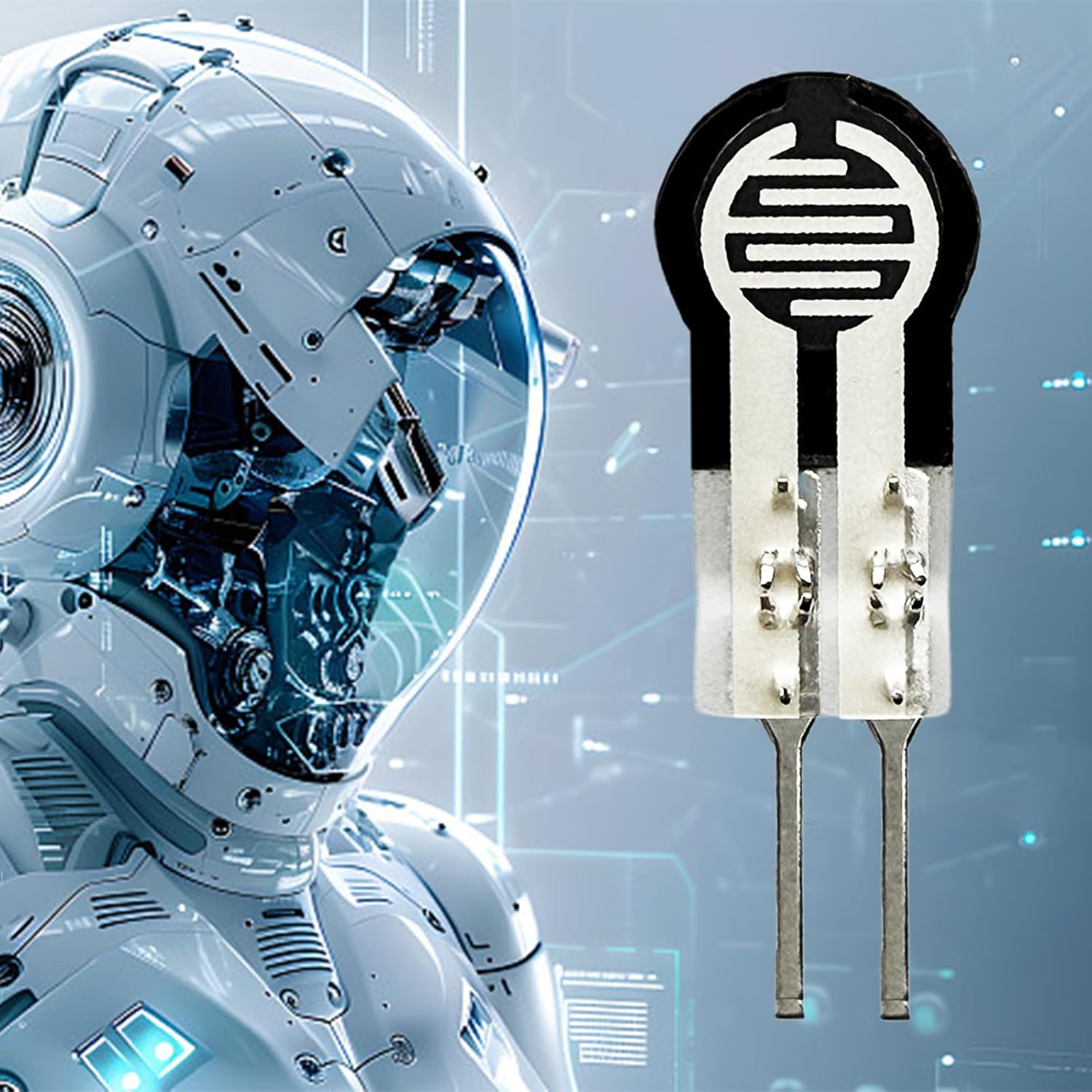 2Pcs Thin Film Pressure Sensor 20g-10Kg Force Sensitive Resistor (FSR400)
