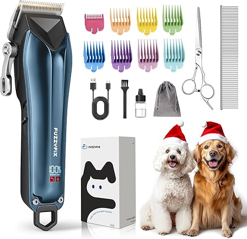 Cortapelos para perros para el aseo de abrigos gruesos, hoja desmontable, inalámbrica, recargable, profesional, para el cuidado de mascotas, kit de